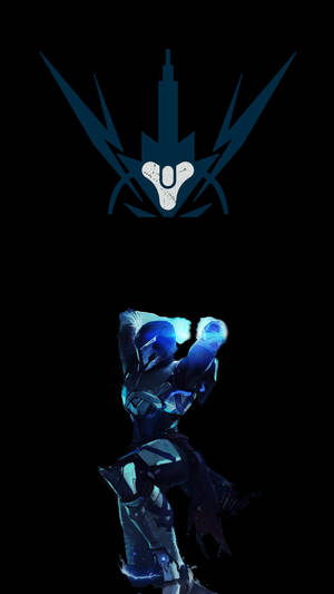 Destiny 2 Iphone Titan In Blue Wallpaper