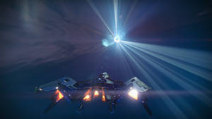 Destiny 4k Blue Light Wallpaper