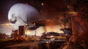 Destiny 4k Invading Last City Wallpaper