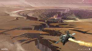 Destiny 4k Mars Sinkhole Cracks Wallpaper