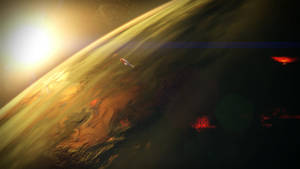 Destiny 4k Sun On Venus Horizon Wallpaper