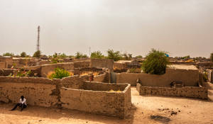 Destroyed Homes In Sudan Wallpaper