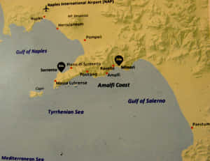 Detailed Map Of Paestum Ancient Site Wallpaper