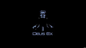 Deux Ex Man Drawn In Crystals Wallpaper