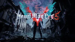 Download Dante spies on demons in Devil May Cry Wallpaper