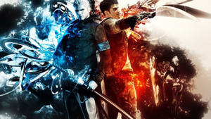 Devil May Cry Dante And Vergil Fan Art Wallpaper