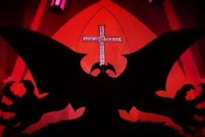 Devilman Crybaby In Church Wallpaper