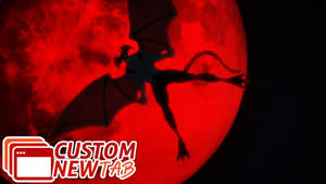 Devilman Crybaby Red Full Moon Wallpaper