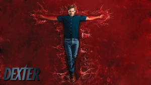 Dexter Actor In Blue Shirt Wallpaper