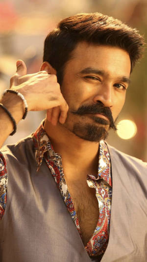Dhanush With Neat Mustache Wallpaper