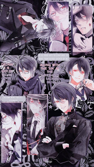 Diabolik Lovers Reiji Collage Wallpaper