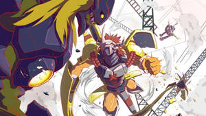 Diaboromon Wargreymon Fight Digimon Wallpaper