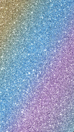 Diagonal Rainbow Glitter Sparkle Iphone Wallpaper