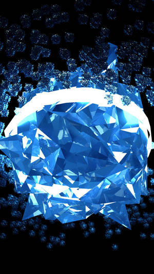 Diamond Blue Crystal Wallpaper