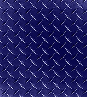 Diamond Plate Blue Metal Design Wallpaper