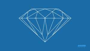 Diamond Supply Co In Blue Wallpaper