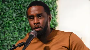 Diddy Speaking At Event Wallpaper