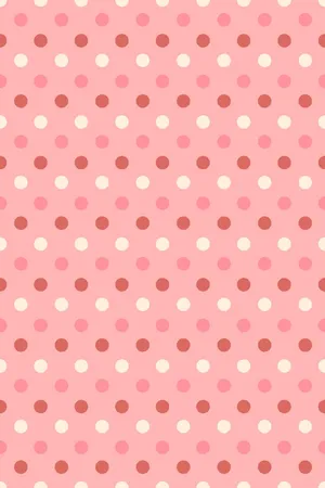 Different Shades Of Pink And White Polk Dot Wallpaper