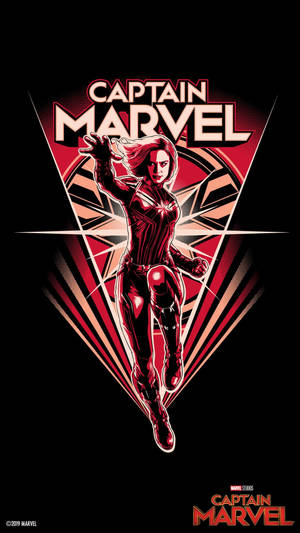 Digital Art Captain Marvel Iphone Wallpaper
