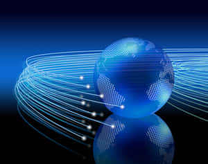 Digital Global Network Connectivity Wallpaper