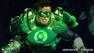 Digital Green Lantern Cartoon Poster Wallpaper
