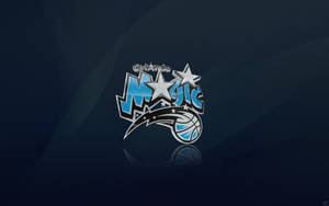 Digital Orlando Magic Logo In Blue Wallpaper