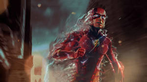 Digital Painting Of Dc Superhero Flash Wallpaper