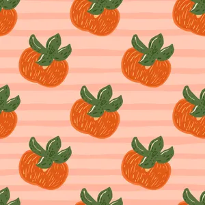 Digital Print Of Persimmon Wallpaper