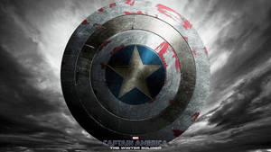 Dilapidated Captain America Shield Wallpaper
