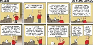 Dilbert Discussing Recurring Charges In A Comic Strip. Wallpaper