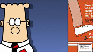 Dilbert Giving A Business Presentation Wallpaper