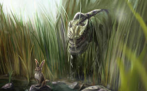 Dinosaur And Hare Wallpaper
