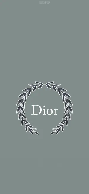 Dior Logowith Laurel Wreath Wallpaper