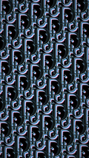 Dior Patterni Phone Wallpaper Wallpaper