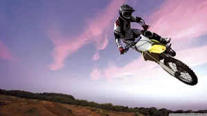 Dirt Bike Midair Wallpaper
