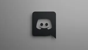 Discord Logo Grayscale Wallpaper