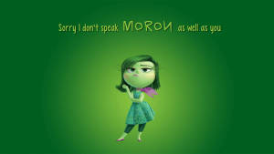 Disgust Inside Out Quote Wallpaper