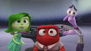 Disgust Inside Out Scared Wallpaper