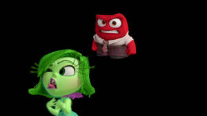 Disgust Inside Out With Anger Wallpaper