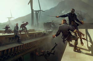 Dishonored 2 Battle At Dust District Wallpaper