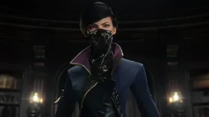 Dishonored 2 Emily Kaldwin In Building Wallpaper