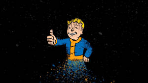 Disintegrating Vault Boy Fallout 4 4k Wallpaper