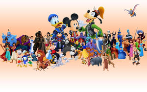 Disney Characters Pixel Disney Laptop Wallpaper