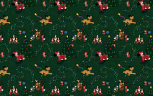 Disney Christmas Ipad Patterns Wallpaper