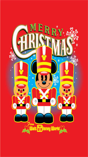 Disney Christmas Mickey Drummer Boy Wallpaper