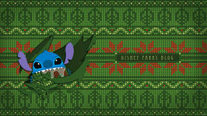Disney Christmas With Stitch Wallpaper