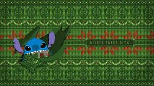 Disney Christmas With Stitch Wallpaper