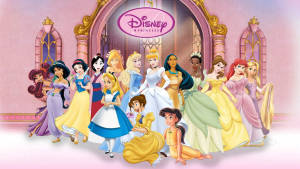 Disney Desktop Princesses In Castle Wallpaper