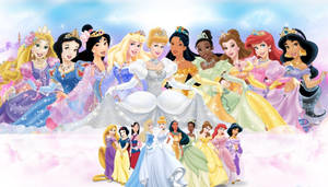 Disney Elegant Princesses Wallpaper
