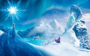 Disney Frozen Castles Wallpaper